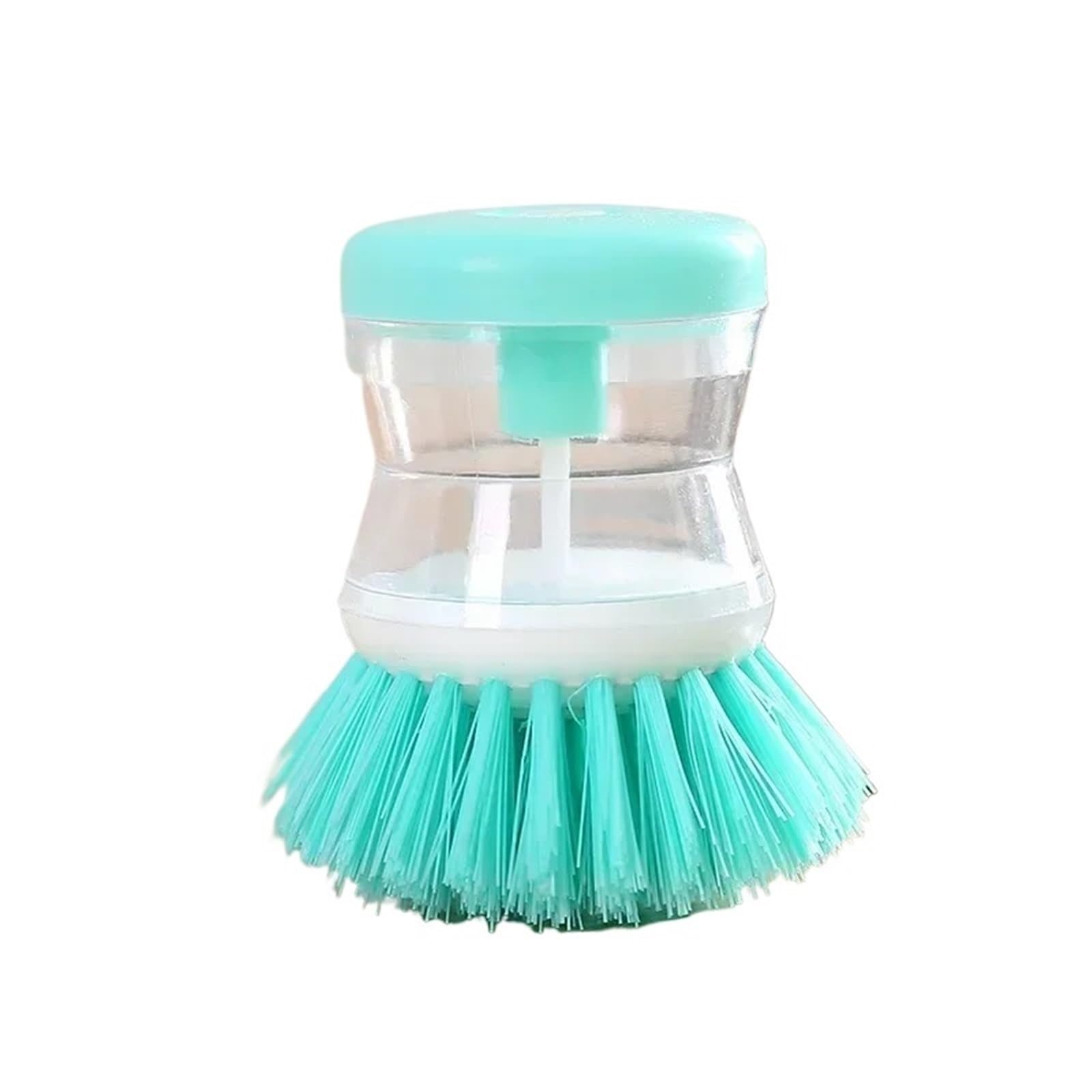 Dish Brush 1PC Kitchen Wash Pot Washing Utensils With Up Liquid Soap Dispenser Household Cleaning Accessories(Blue)