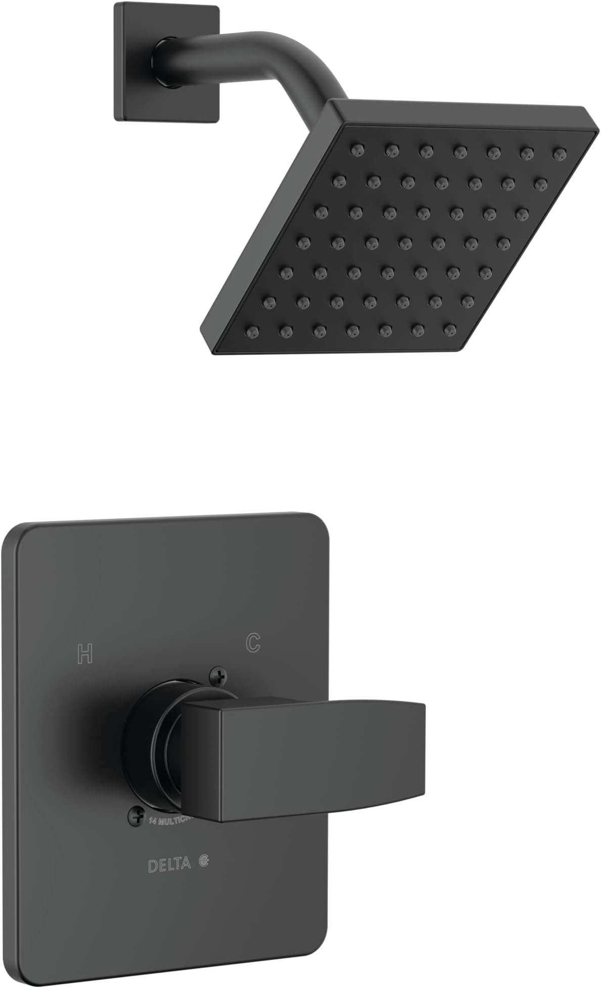 FAUCET T14267-BL-PP Modern Shower Only, Matte Black