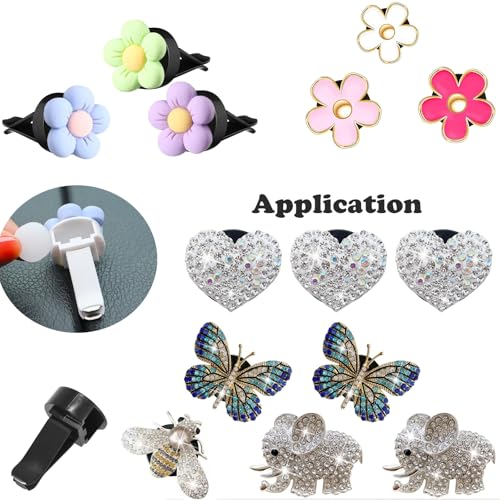 Image of 50Pcs Car Diffuser Vent Clip Aroma Replacement Pads, Unscented Essential Oil Aromatherapy Refill Tablets, Felt Pads for Car Air Freshener Clips, Necklace, Bracelet