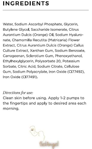 Belangel® Vitamin C Cc Serum With Citrus Stem Cells Gluten & Paraben Free, Vegan, For Skin Toning 1 Fl. Oz. #TOP3