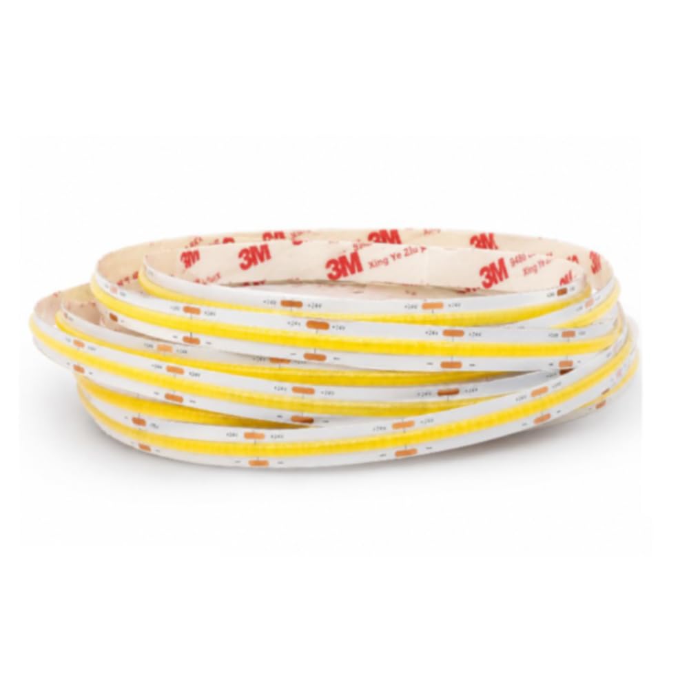 Vetrineinrete® Striscia LED COB 24V 500W strip 50Mt illuminazione uniforme (4000, Kelvin)