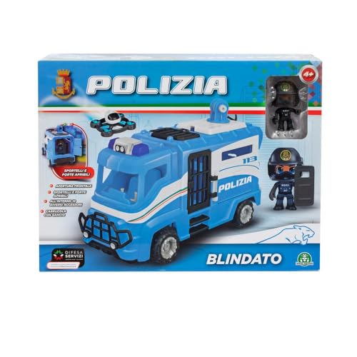 Personaggio articolato pronto all'azione con la divisa della Polizia