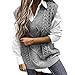 Uposao Gilet Pulls sans Manches Gilet Femmes Gilet en Tricot Classique Pull À Col en V Printemps Hiver Pull Chaud sans Manches