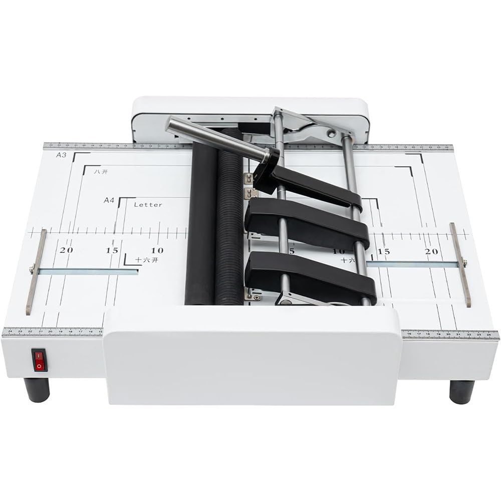 Raccoglitrice per libretti, pinzatrice A3, 5 posizioni di cucitura, capacità 17 fogli, 200-300 libri all'ora, include 1000 punti metallici per ufficio e scuola