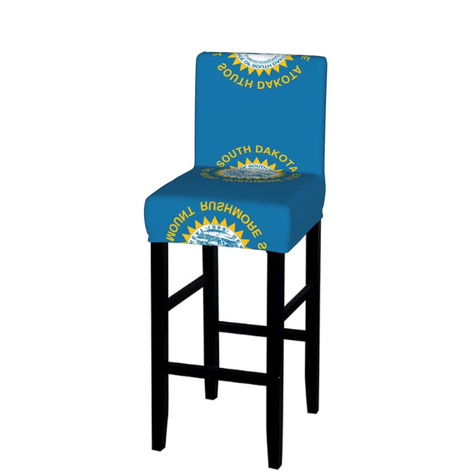 CNTDBU South Dakota State Flag Bar Stool Cover-Stretchy Chair Slipcover for Kitchen