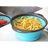 Set of 3 Niklye Ultimate Kitchen Strainers110 & 212 Collapsible Silicone Colanders. Now more durable and robust for everyday use with pasta, veggies, fruit & more.