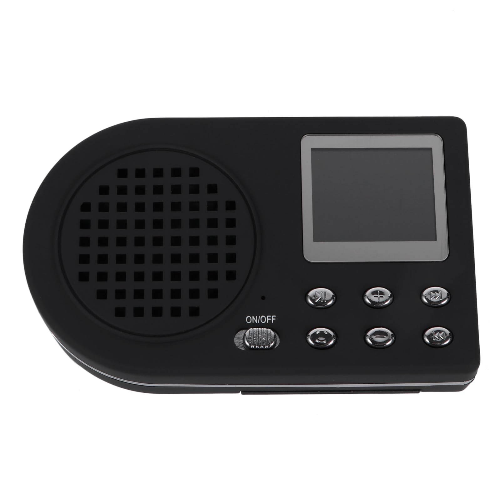 PRETYZOOM Lettore Mp3 Portatile con Display Lcd, Design con Clip Appesa, Plastico Nero, Accessorio Cavo Usb, Regalo per Famiglia e Amici
