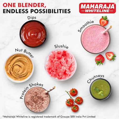 Maharaja Whiteline 400 Watt Easy Twist Nutri Blender Mixer Grinder with 2 Jars|| SS Blades || 21,000 RPM || Smoothie Maker || 2 Year Warranty - Image 6