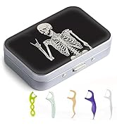 Gerkia Dental Floss Portable Case, Easy to Store Floss Picks of Various Sizes, Portable Dental Fl...