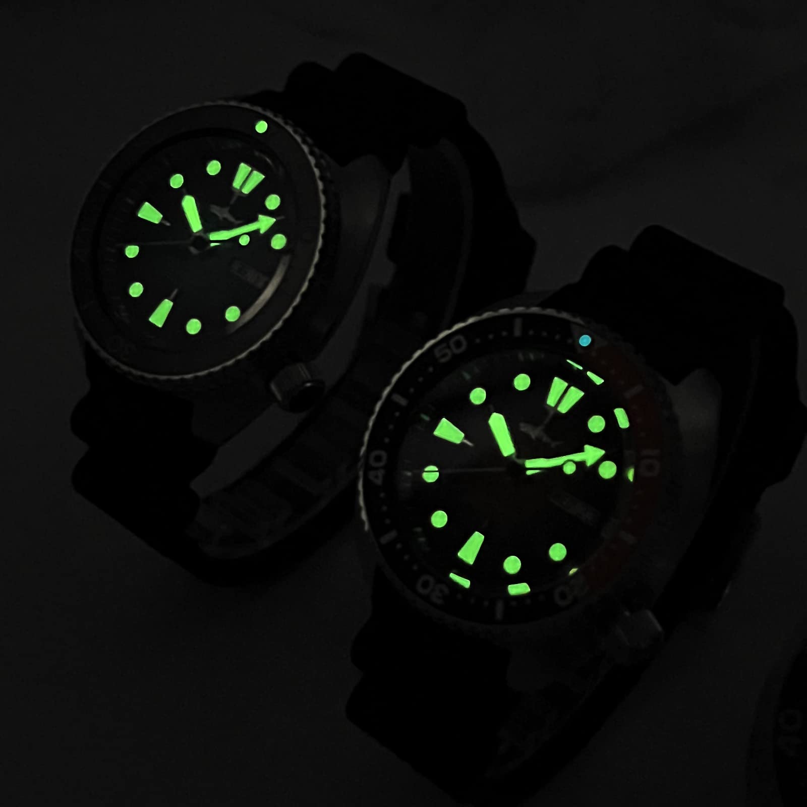 TACTICAL FROG Heimdallr 44 MM Edelstahl Herren-Automatikuhr, Saphirglas NH35A Bewegung Tauchuhren für Männer, 200 Meter Wasserdicht