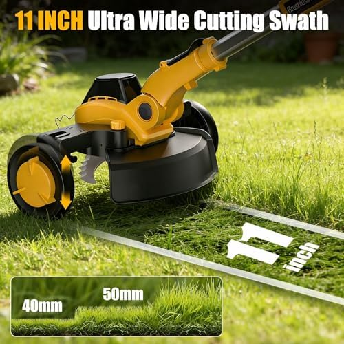 Givilo 11-Inch Weed Wacker Cordless Compatible with DEWALT 20V MAX Battery - 3