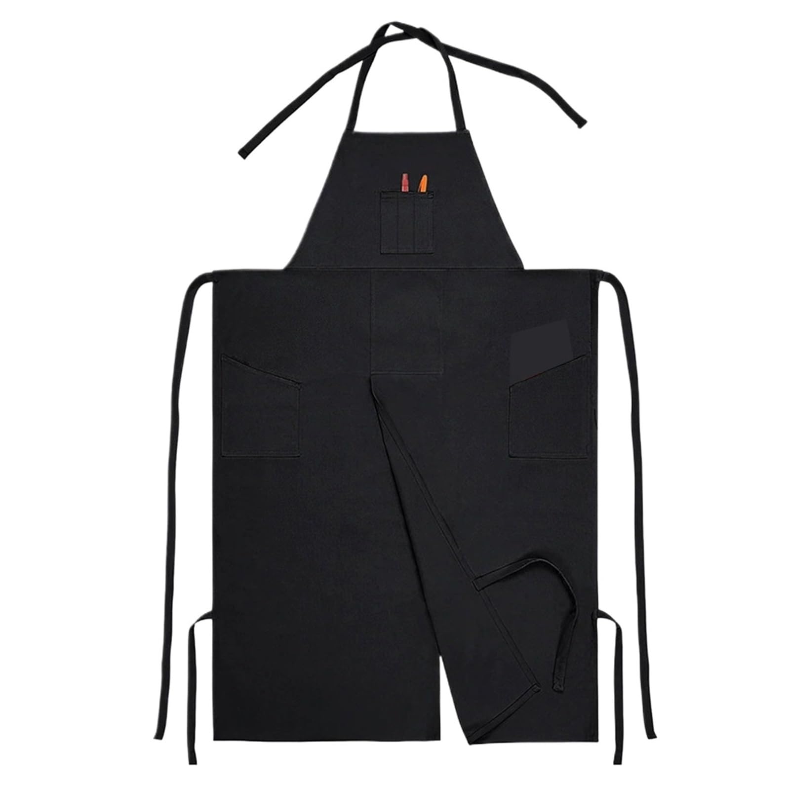 Tablier Potier à Jambes Séparées Tablier de poterie couvrant intégralement, jambes fendues, en toile coton, tabliers potier et céramique avec poches for femmes hommes