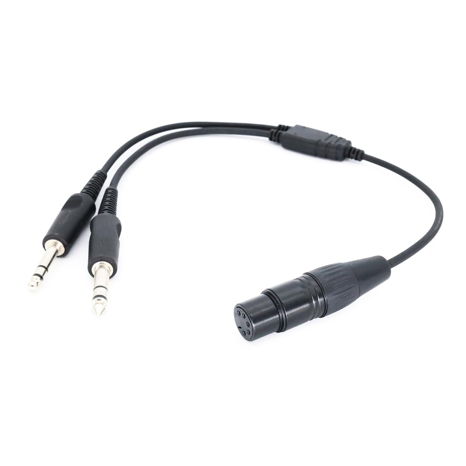 Cavo per cuffie aeronautiche versatili per dispositivi XLR, audio chiaro e stabile con questo adattatore