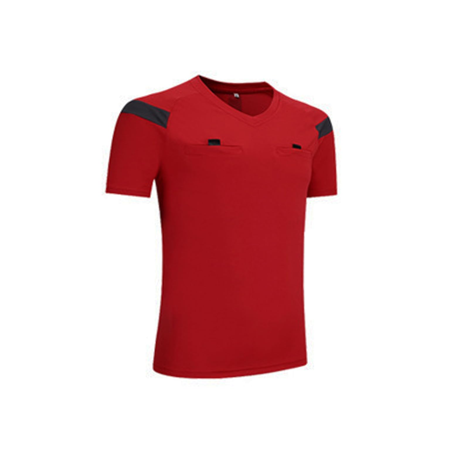 DRHOM Herren Jungen Fußball Schiedsrichter Shirt Kurzarm Trikot Basketball Fußball und Shorts Kleidung Set Uniformen