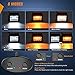 Nilight 2PCS 4Inch 60W LED Pods Spot Flood Amber White Light Bar Strobe 6 Modes Memory Function Off-Road Truck Car ATV SUV Cabin Boat with 16AWG Wiring Harness Kit-2 Lead, 2 Years Warranty