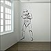 Surdimensionné tempête trépied Star War Wall Sticker pour la maison salon chambre décoration intérieure stickers muraux amovible vinyle autocollant 50 * 122 cm (noir)