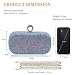Imagen de CORIOS Lentejuelas Clutch para Mujer Bolsa de Noche Bolso de Fiesta Lujoso Bolso de Hombro Bolso de Boda Bolsa de Cadena Pequeña Elegante Bolsos Bandolera para Fiesta de Graduación Banquete Azul