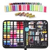 🍒Premium-Nähset im 228er-Pack: Das tragbare Nähset enthält 228 Nähartikel, 43 verschiedenfarbige Fäden, Nadeln, Stifte, Fingerhüte, Bleistift, Einfädler, Knöpfe, Nähstifte, Scheren, Lupen, Farbbandmessungen usw., dieses praktische und vollständige Nähen Ausrüstung wird häufig verwendet, um zu allem zu passen, was Sie nähen.