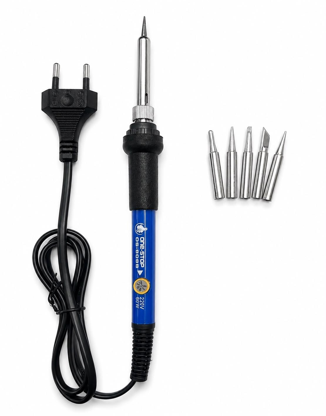 One-STOP 60W Soldering Iron with 5 Bits, Fast Heating, Temperature Controller, 220V-image-49