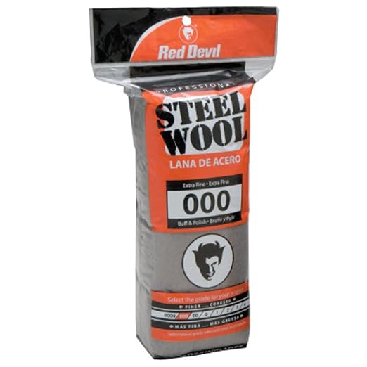 Red Devil 0311 Steel Wool, 000 Extra Fine, (Pack of 16)
