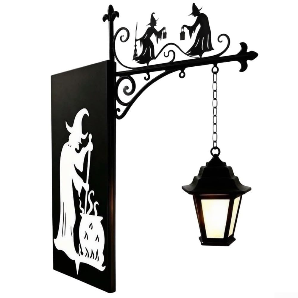Wrought Iron Library Lantern Bookcase Light Warm Glow