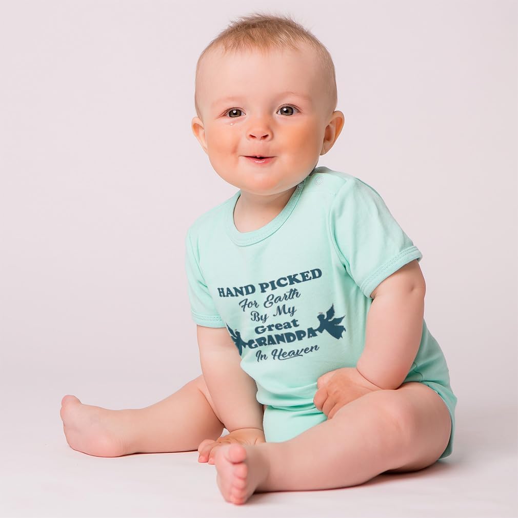Cute Rascals Custom Baby Bodysuit Hand Picked for Earth by My Great Grandpa in Heaven Funny Cotton image 2