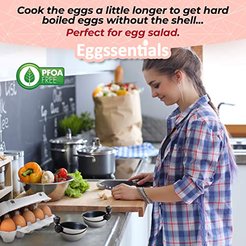 Eggssentials Egg Poacher Replacement Spare Stainless Steel Anti-Stick PFOA Free Individual Removable Poaching Cups (4)