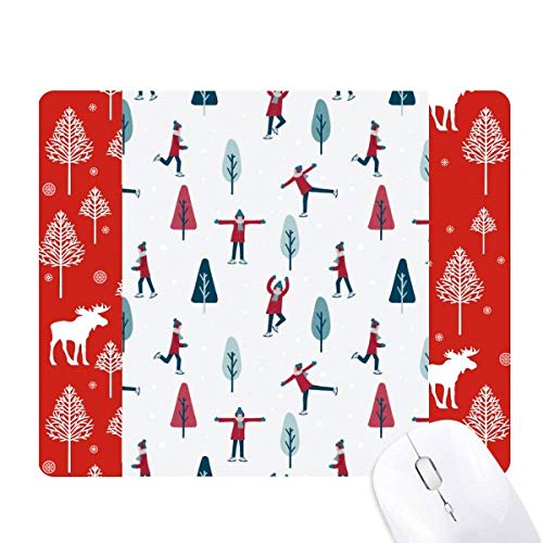 Souris de Noël illustration sport de glisse, le cadeau idéal de fin d'année