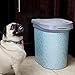 Paw Prints 37914 15 lb. Bones Design Plastic Pet Food Bin, 12.5
