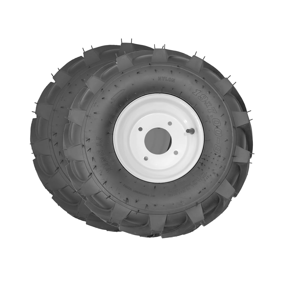 Bricoferr Par de ruedas para motoazada 19x7-8