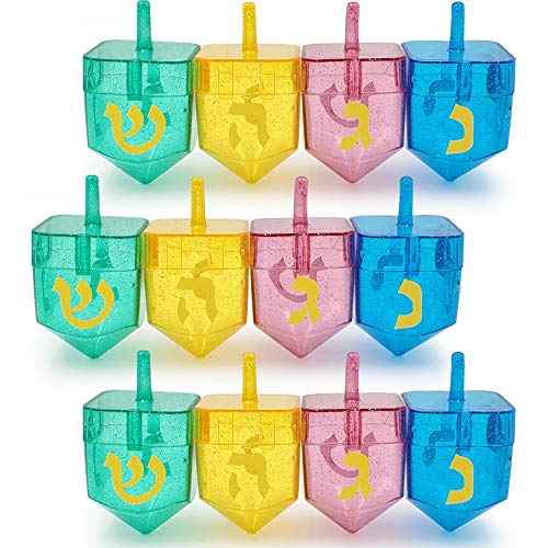 Dreidel Hanukkah à remplir : finis les bonbons perdus avec ce lot de 12 toupies