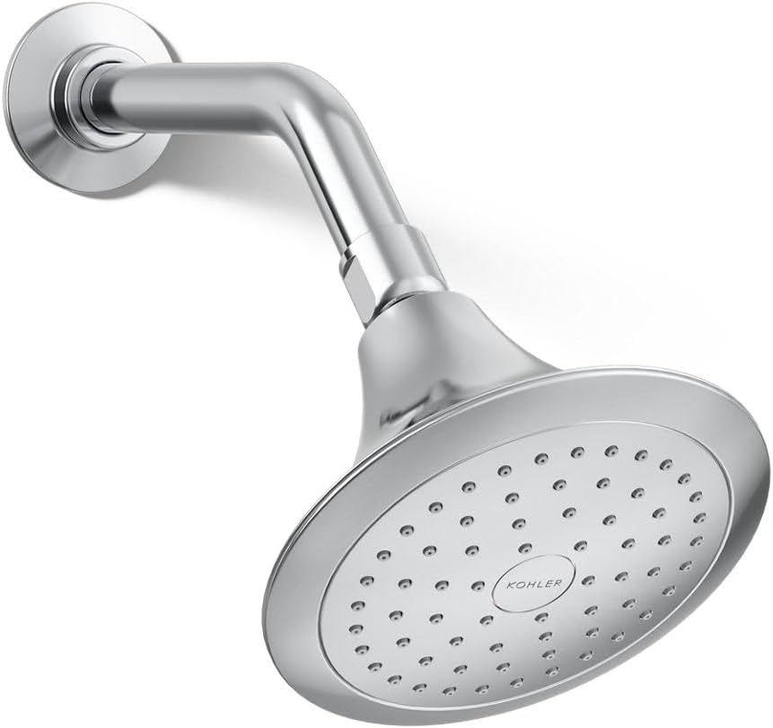 Phantom Cables WI1-40S K-10282-AK-CP Forte 2.5 GPM Single-Function Wall-Mount Showerhead with Katalyst Spray, Polished Chrome