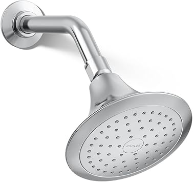 KOHLER 10282-AK-CP Forté® Single-function showerhead, 2.5 GPM, Corrosion Resistant Finish, Polished Chrome