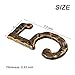 HILAZA House Number 5 for Outside, 5.5 Inch Cast Iron Metal House Address Number Home Number