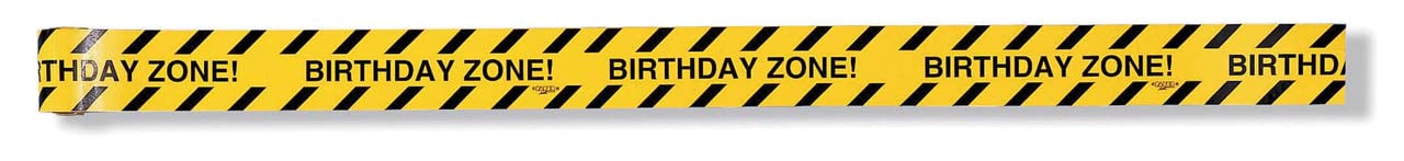Theme Party Birthday Decorations Big Dig Construction Warning Tape 7cm x 13.71m Each