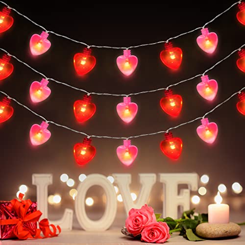 Guirlande lumineuse pour chambre et mariage couleur rouge rose chaleureuse