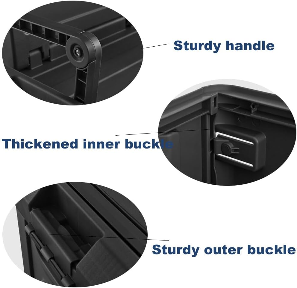 Outdoor Storage Box Camping Seat Boxes Multifunctional Fishing Box Large Capacity Car Storage Box Organizer 60L Folding Seats Trunk Organizer Auto Trunk Box Camping Accessories for Vehicles Car
