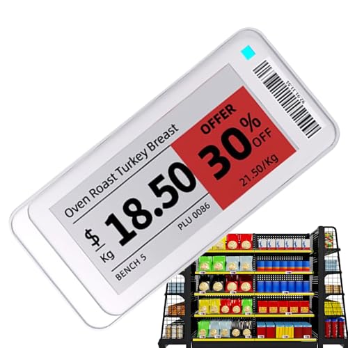 Señalización Digital Empresarial,Letreros Inalámbricos Magnéticos con Control Eléctrico Inteligente | Carteles Digitales para Negocios - Para Interior Exterior Tiendas Oficinas Biblioteca Garaje Ropa