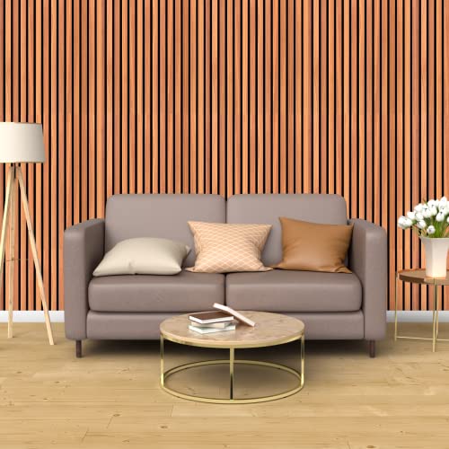 Papel De Parede Lavável Ripas De Madeira Vertical Efeito Natural Ripado Autocolante Sala Quarto 3m x