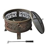 ✔ [FEUERSCHALE FÜR DEN AUßENBEREICH] - Der Grill hat einen Durchmesser von 66 cm und eine Höhe von 63,5 cm. Es eignet sich, im Sommer wie im Winter, perfekt für den Außenbereich: Garten, Terrasse, Balkon. Es ist ein Muss bei Zusammenkünften im Freien, wenn Sie mit Familie und Freunden vor dem heißen Kohlenbecken sitzen, dem Knistern von Holz lauschen, Wein probieren und an Wochenenden und Abenden sogar Marshmallows mit Ihrem Kind braten , um einen warmen und unvergesslichen Moment zu verbringen.
