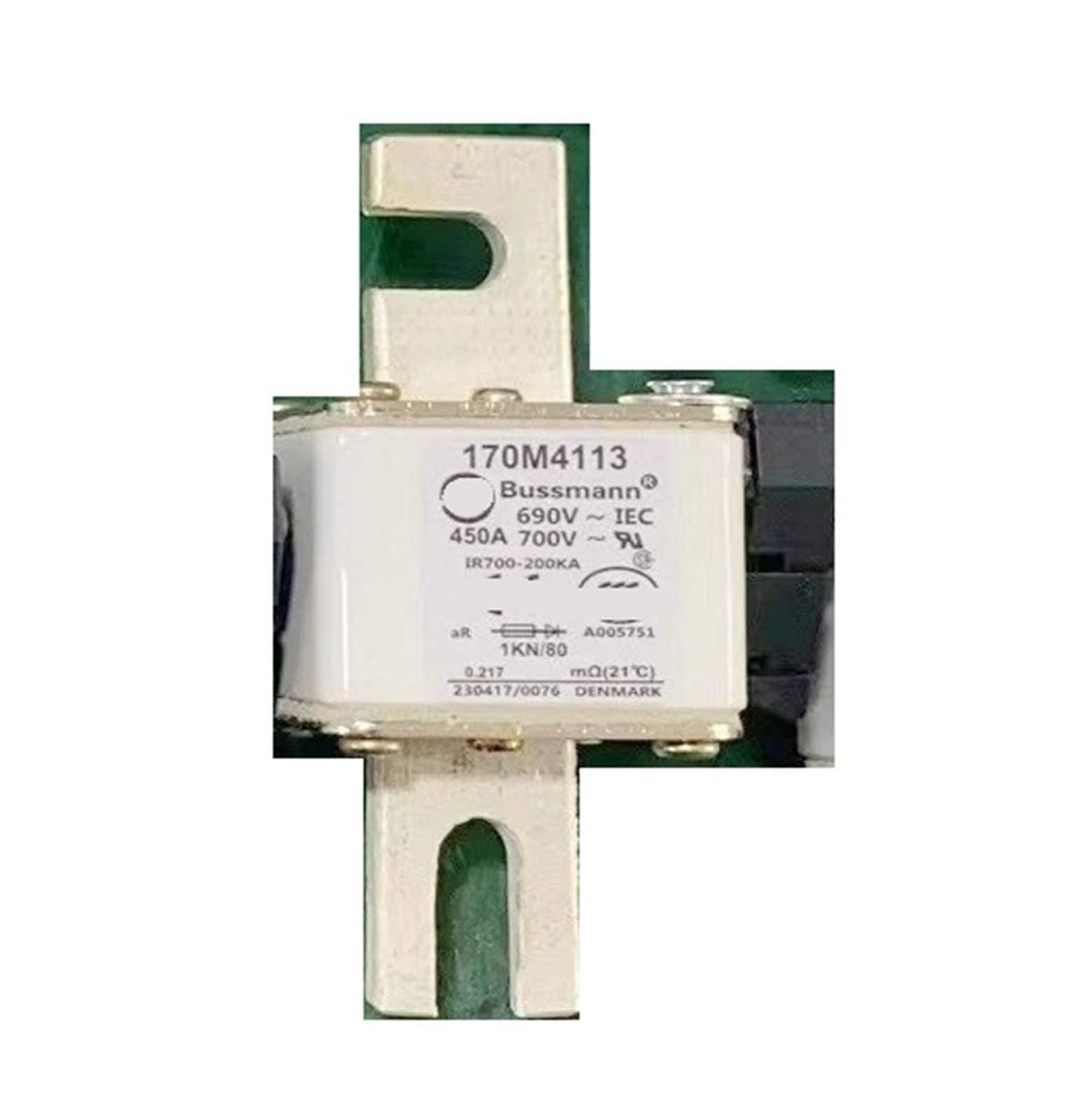 Bezpiecznik półprzewodnikowy 170M4008 690 V 200 A 80 mm elementy mocujące