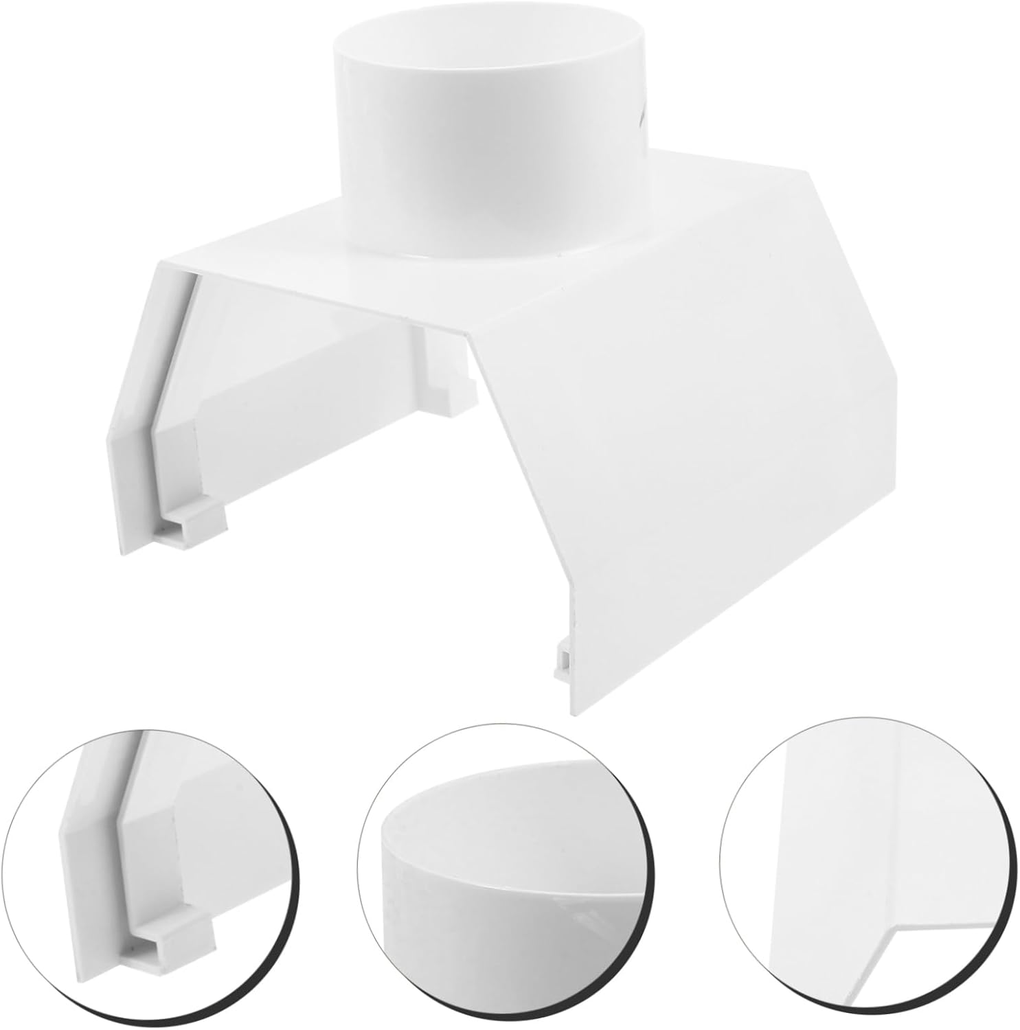 Outdoor Downspout Drain Connector Durable PVC Gutter Adapter for Rainwater Drainage System Easy Installation Prevents Water Accumulation
