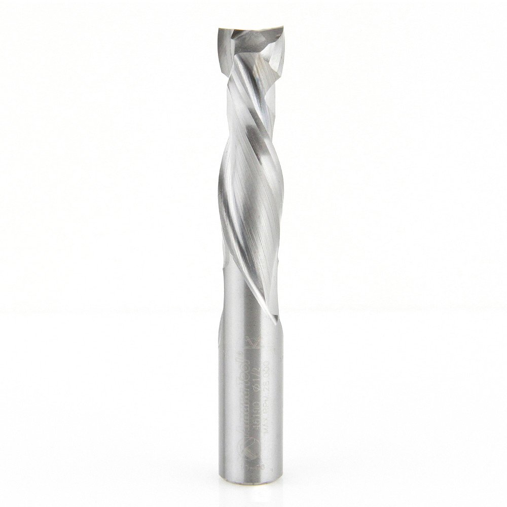 Amana Tool 46176 CNC Solid Carbide Compression Spiral 1/8 D x 13/16 CH x 1/4 SHK x 2-1/2 Inch Long Router Bit