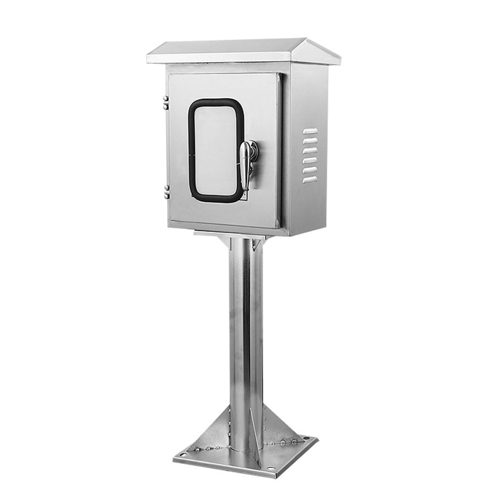 Boite de jonction electrique en acier inoxydable au sol avec verrous