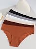 Ropa interior sin costuras para mujer, bikini hipster invisible, cintura baja, culotte transpirable, suave, 6 paquetes 3