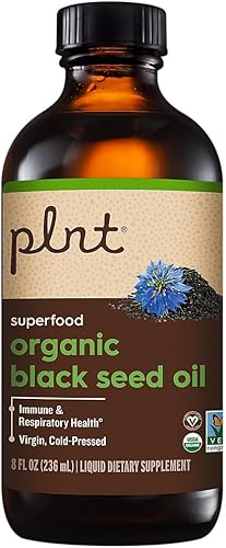 Miniatura 5 de Aceite orgánico de semilla negra "Superalimento para apoyo inmunológico y respiratorio" prensado en frío (8 onzas líquidas)