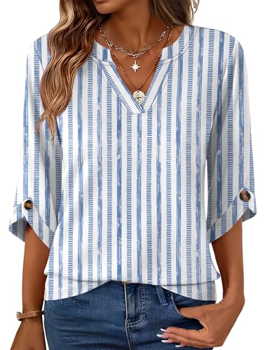 Kistore 3/4 Length Sleeve Shirts for Wom