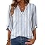 B Blue White Stripes