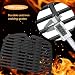 FIRXZYMZ 32cm x 21.6cm Gusseisen Grillroste für Weber Q100, Q1000, Q120, Q1200, Q140, Q1400 Gasgrill，7644 7582 Ersatzteile Gusseisen Grillplatten für Weber Baby Q Gasgrill