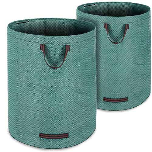 GARDEBRUK® Sacchi da Giardinaggio Bidoni per Rifiuti da Giardino 2x280 L 50 kg Cestini Raccogli Foglie Riutilizzabili